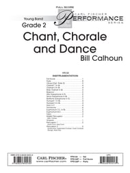 Chant, Chorale and Dance band score cover